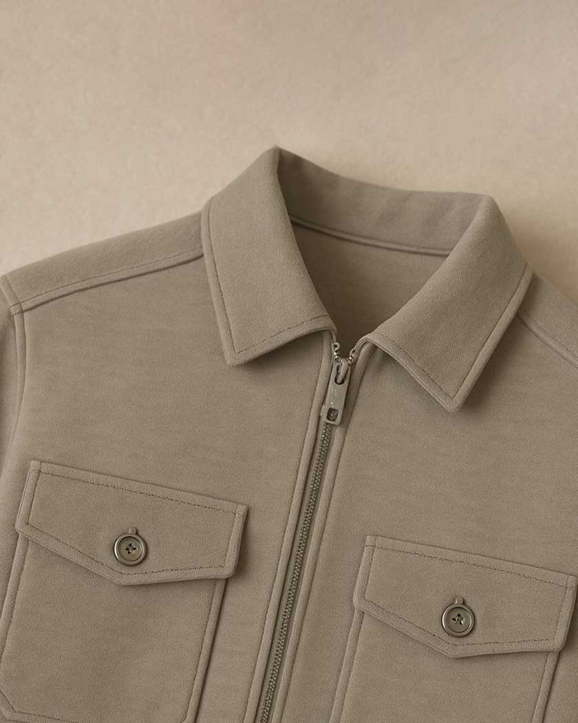 Relaxed Fit Double Pocket Overshirt